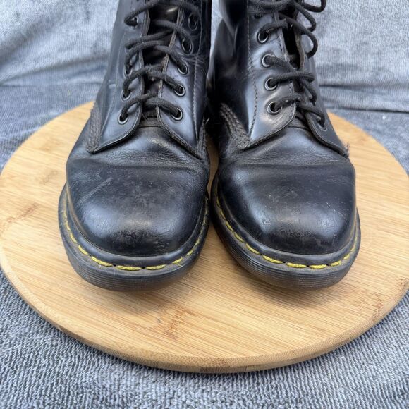 Dr. Martens 1460 Boots Mens Size 6 Black Leather Combat Lace Up Made In England main image 15